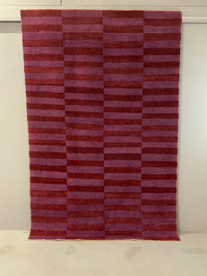 Indian two-tone contemporary design rug (253 x 165cm)