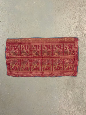 Murshidabad antique Bengal silk brocade fragment (60 x 32cm)