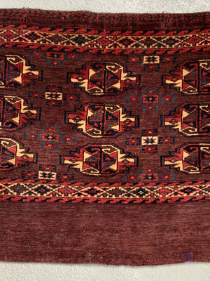 Turkmen Yomut antique chuval bagface (122 x 76cm)