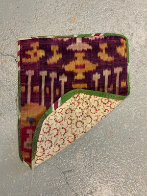 Uzbekistan antique Bukhara silk velvet fragment (35 x 26cm)