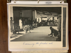 Photographic collection of North Indian rug making in 1940s