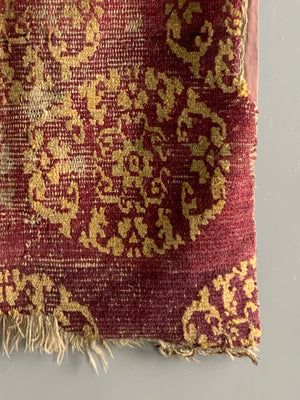 Tibetan antique rug (140 x 80cm) *AF