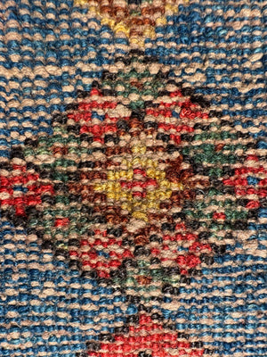 Afshar antique triple medallion rug (169 x 134cm)