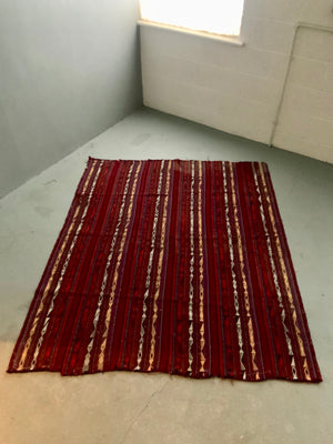 Kurdish or Shahsavan Azeri jajim warpface (195 x 162cm)