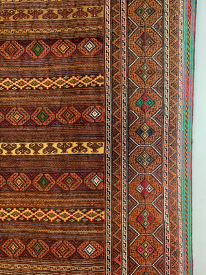 Khorossan or Afghan Balouch modern fine flatweave (216 x 145cm)