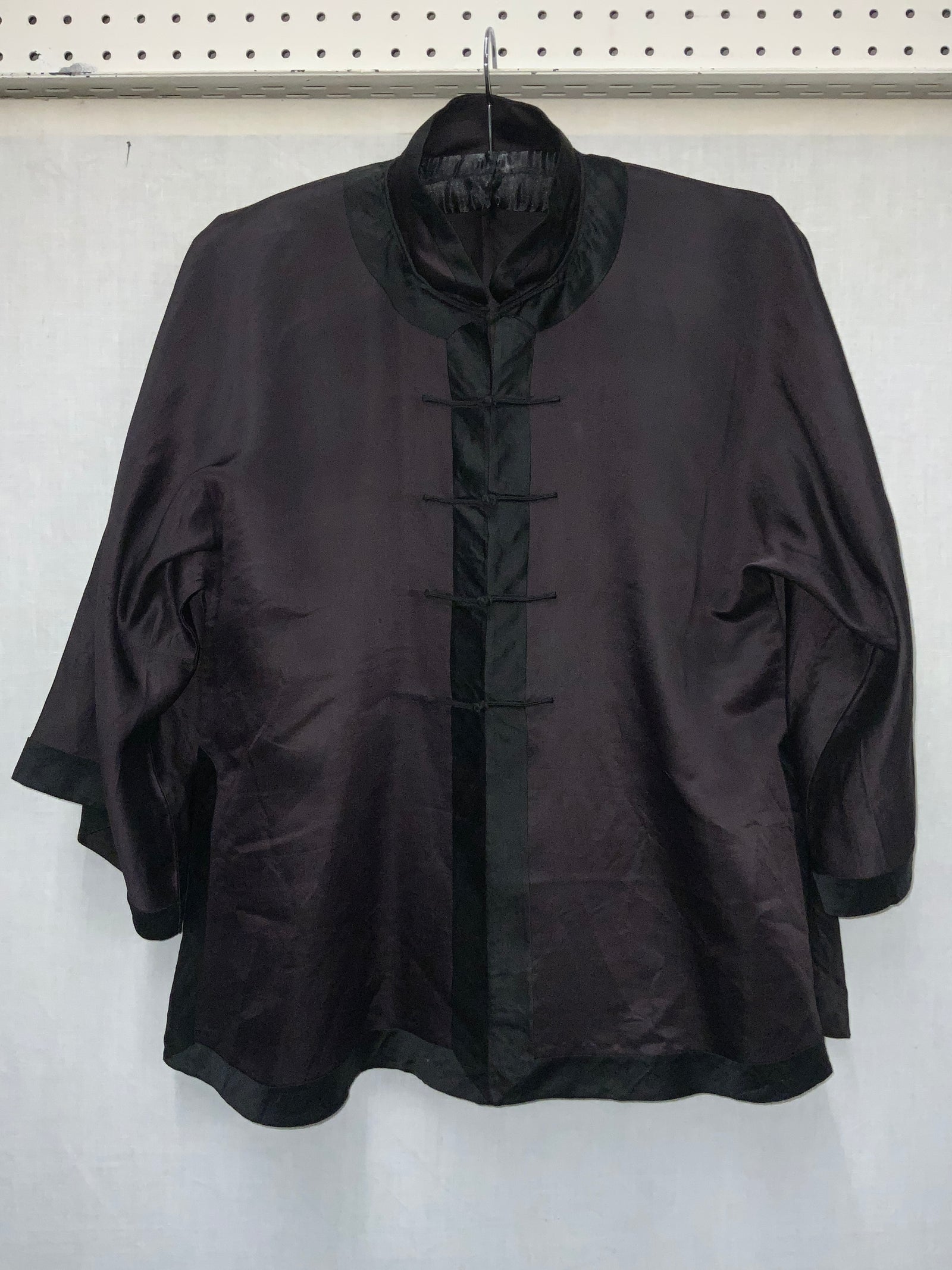 Chinese plain silk coat