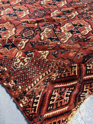Antique Turkmen Tekke small carpet (276 x 206cm)