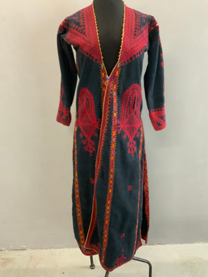 Syrian embroidered vintage robe in Palestinan style