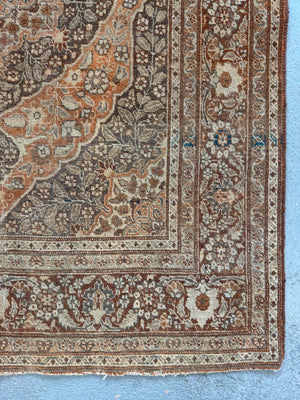 Tabreez Haji Jalili style pale bronze colour rug (168 x 120cm)