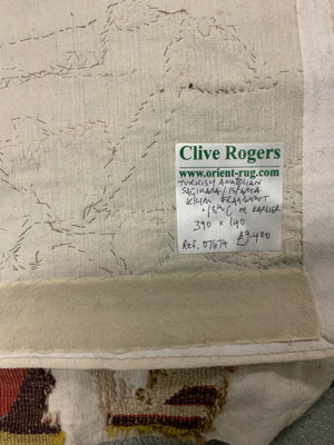 Turkish Anatolian Saçikara / Isparta kilim fragment (390 x 140cm)