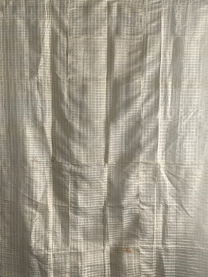 Late Ottoman chequered gauze day cover (236 x 152cm)