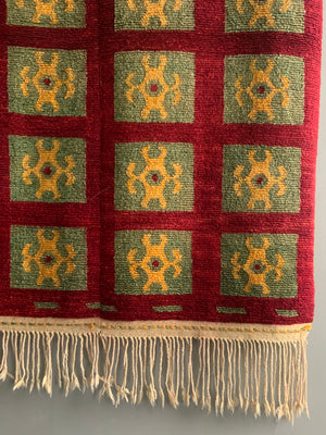 Turkish Obruk looped pile Çeki Tülü rug (145 x 108cm)