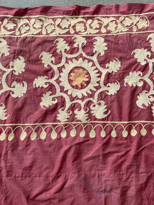 Samarakand pink ground vintage Suzani af *  (178 x 150)