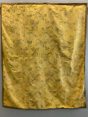 Lyon or Spitalfields antique silk brocade (183 x 148cm)