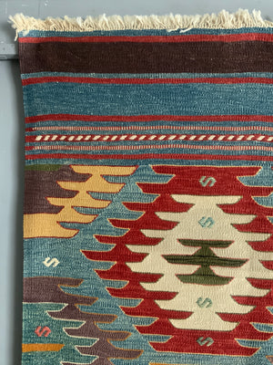 Turkish Konya kilm carpet with Afyon design (355 x 264cm) *new