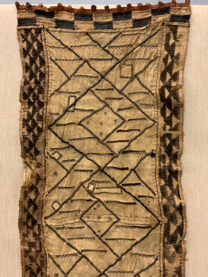 Congo Kuba skirt rafia fragment (123 x 54cm)