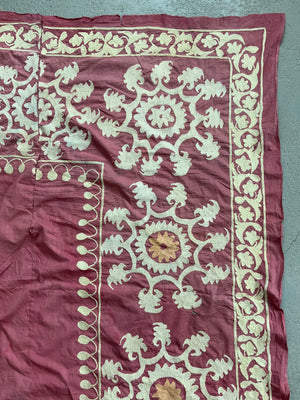 Samarakand pink ground vintage Suzani af *  (178 x 150)