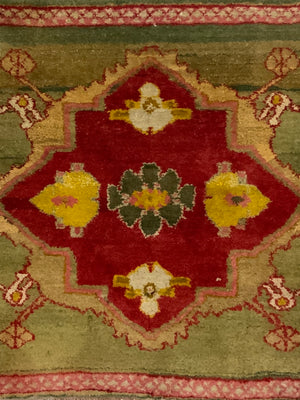 Indian 'Amritsar' antique small mat (67 x 69cm)