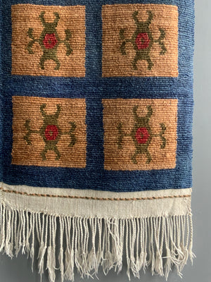 Turkish Obruk looped pile Çeki Tülü  rug (161 x 110cm)