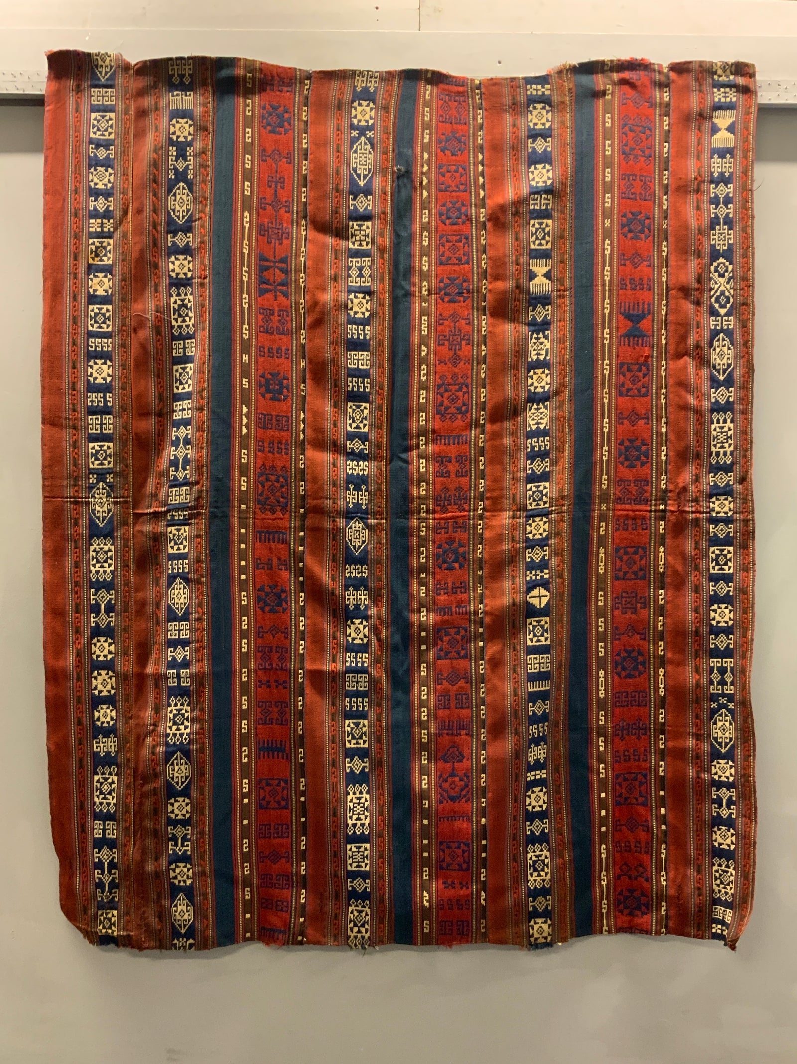 Shahsavan striped jajim circa 1900 (197 x 162cm)