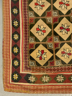 French needlepoint rug (263 x 114cm)