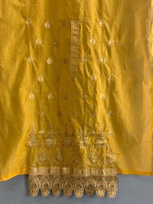 Gilt embroidered material for Khameez and Chunni [2]