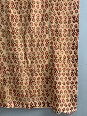 Uzbek antique Block printed cotton (212 x 147)