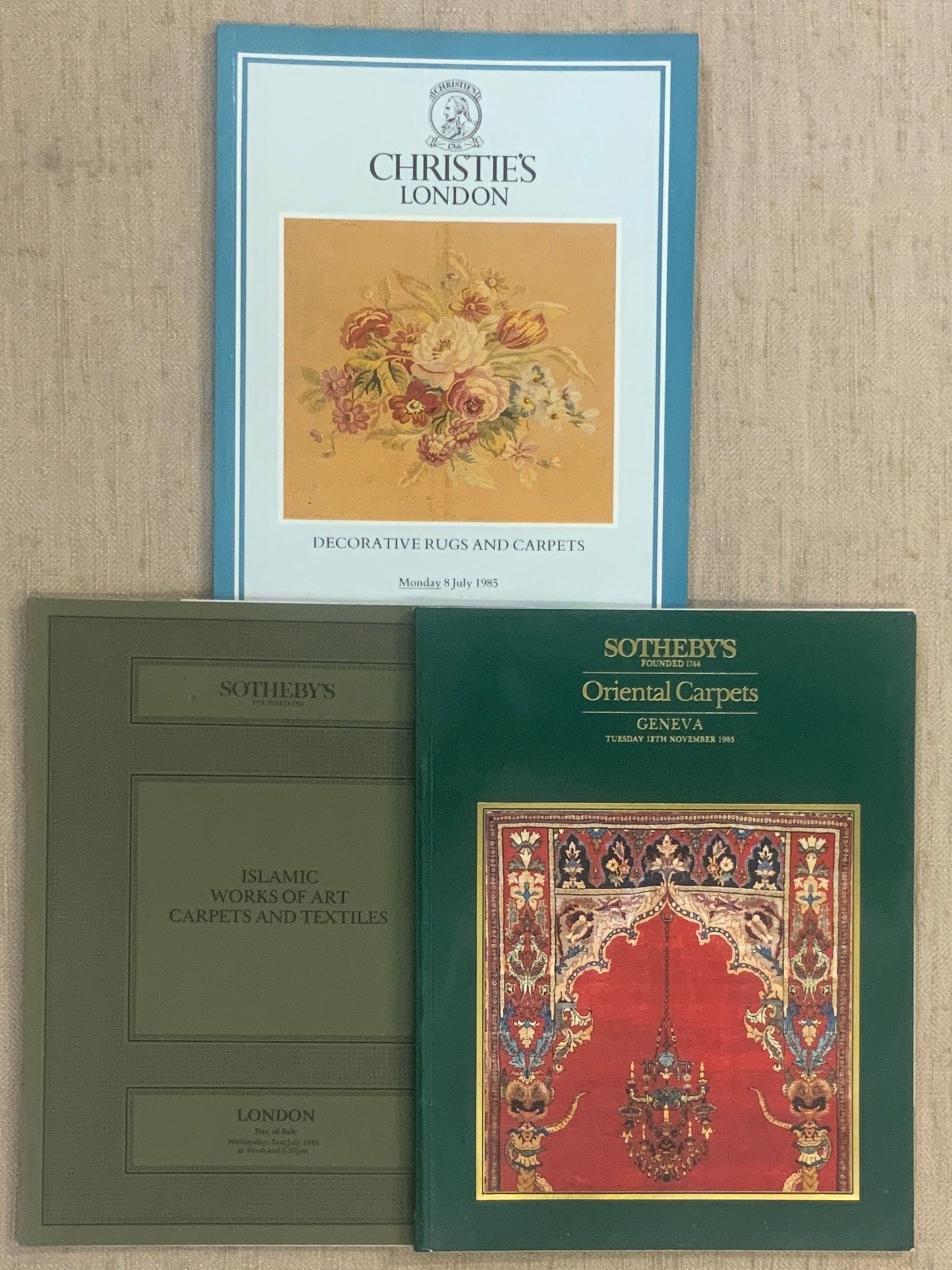 3 x Auction Catalogues 1985