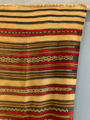 Tunisian Berber brocaded flatweave (235 x 109cm)