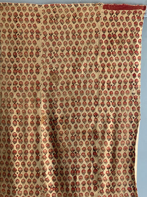 Uzbek antique Block printed cotton (212 x 147)