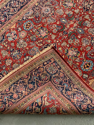 Fine vintage Kechan dozar rug (206 x 131cm)