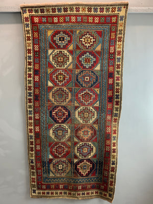 Caucasian Shirvan antique rug (211 x 106cm)
