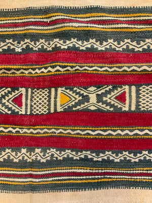 Tunisian Berber brocaded flatweave (235 x 109cm)