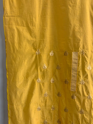 Gilt embroidered material for Khameez and Chunni [2]