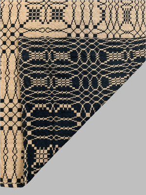 American antique cotton double weave bedcover (280 x 235cm)