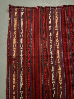 Kurdish or Shahsavan Azeri jajim warpface (195 x 162cm)