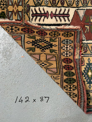 Turkish Melas modern rug with niche design (142 x 87cm) *AF