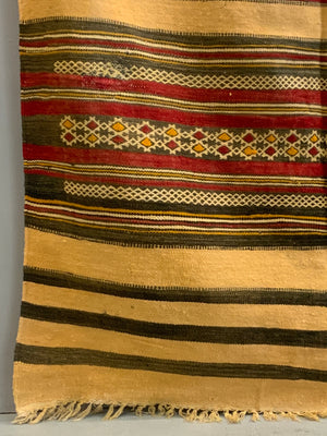 Tunisian Berber brocaded flatweave (235 x 109cm)