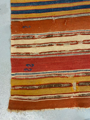 Turkish Cappadocian antique flatweave (396 x 141cm) AF*