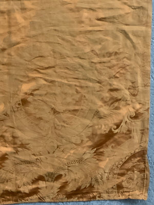 European tan yellow silk (178 x 134cm)