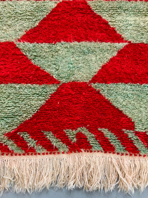 Turkish Obruk looped pile Çeki Tülü rug (152 x 121cm)