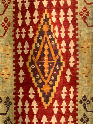 Turkish Konya natural dye kilim short runner (201 x 73cm) *new