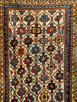 Caucasian antique Kazak rug (273 x 144cm)
