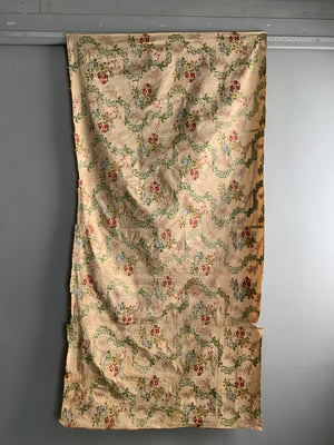 French Lyon antique brocade silk (201 x 102cm)
