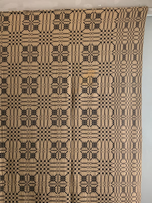 American antique cotton double weave bedcover (280 x 235cm)