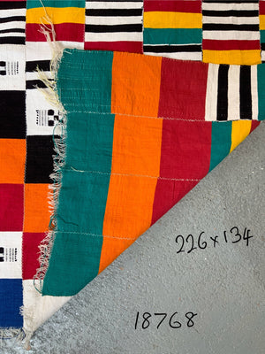 W. African Ivory Coast cotton mantle (226 x 134cm)