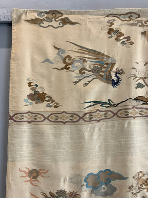 Japanese Edo period antique kesi silk tapestry (205 x 136cm)