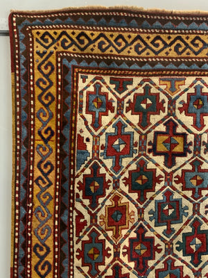 Caucasian antique Kazak rug (273 x 144cm)