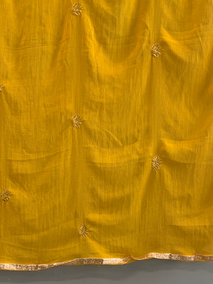 Gilt embroidered material for Khameez and Chunni [2]