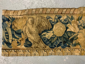 Franco - Flemish tapestry border fragment (29 x 130cm)